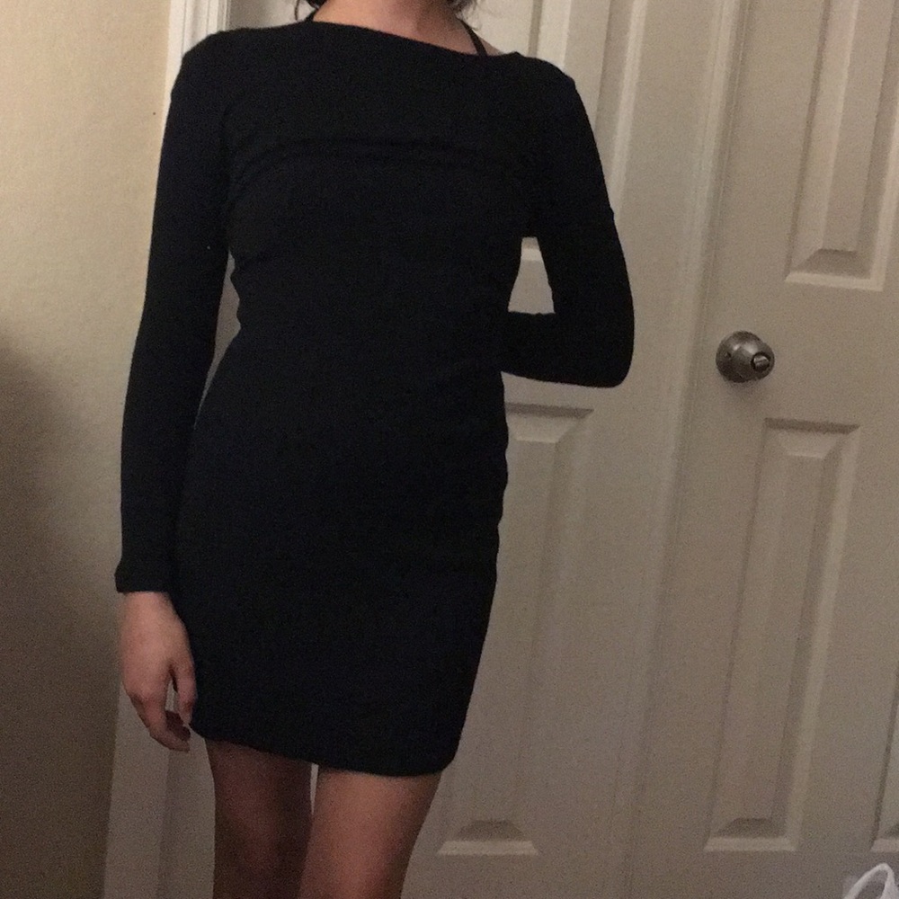 A black dress